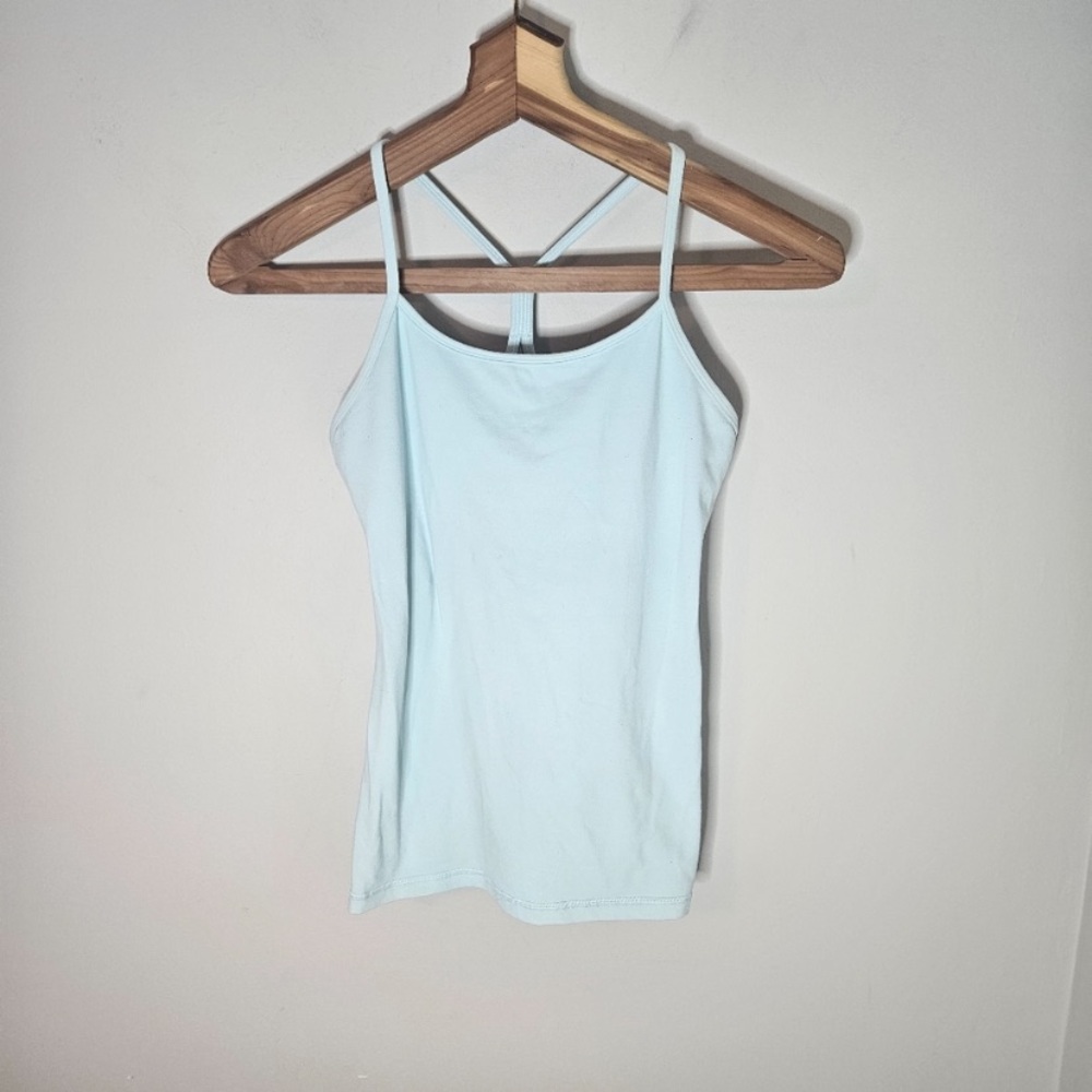 Lululemon Power Y Yoga Tank Top Pale Blue Green 8